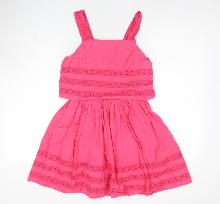 Marks and Spencer Girls Pink A-Line Knee Length Dress