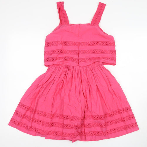 Marks and Spencer Girls Pink A-Line Knee Length Dress