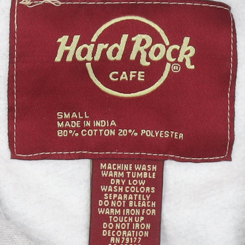 Hard Rock Cafe Grey Pullover Hoodie, Unisex Small