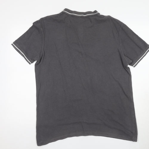 McKenzie Men's Grey Polo Shirt XL Short Sleeve Cotton