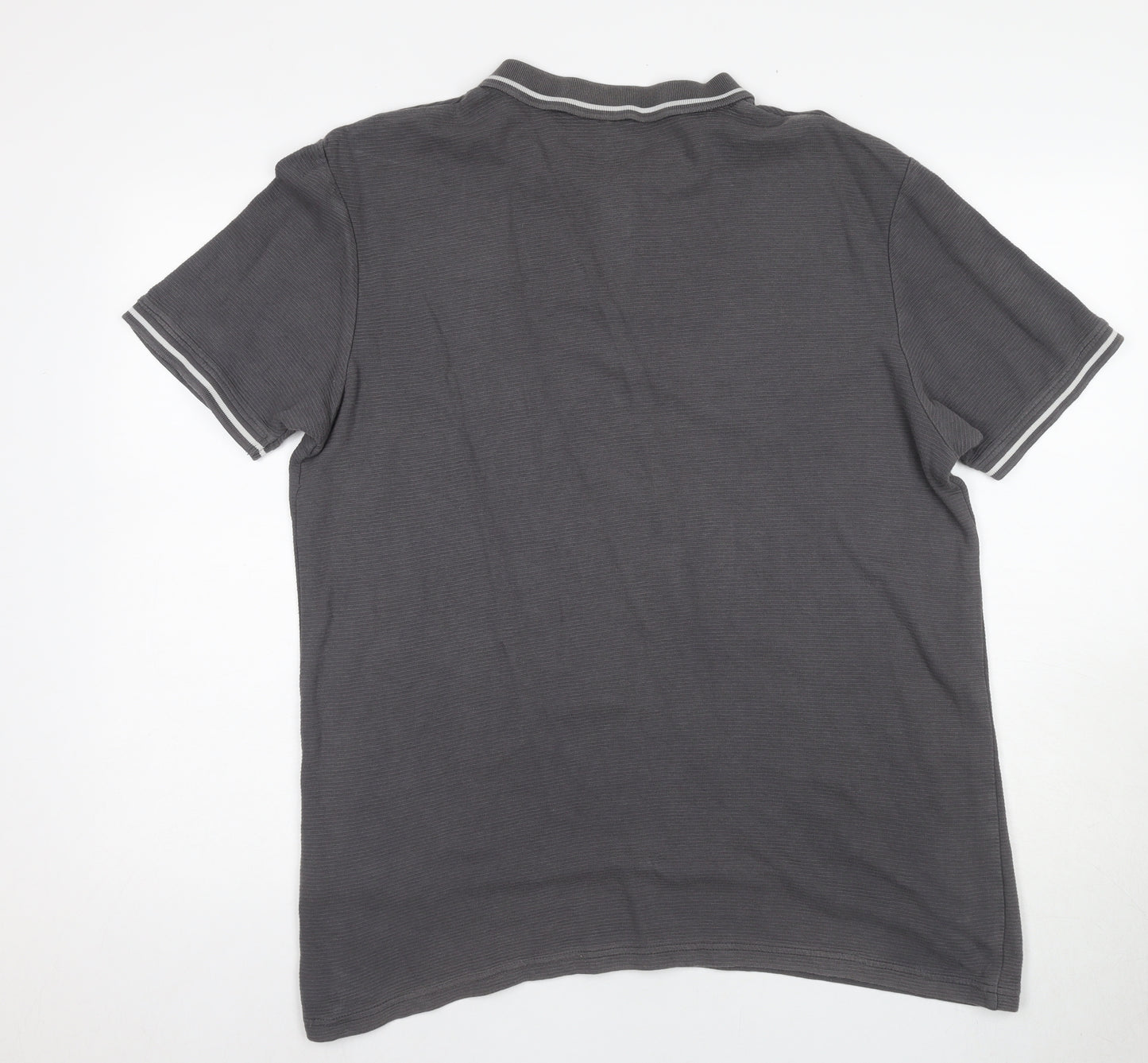 McKenzie Men's Grey Polo Shirt XL Short Sleeve Cotton