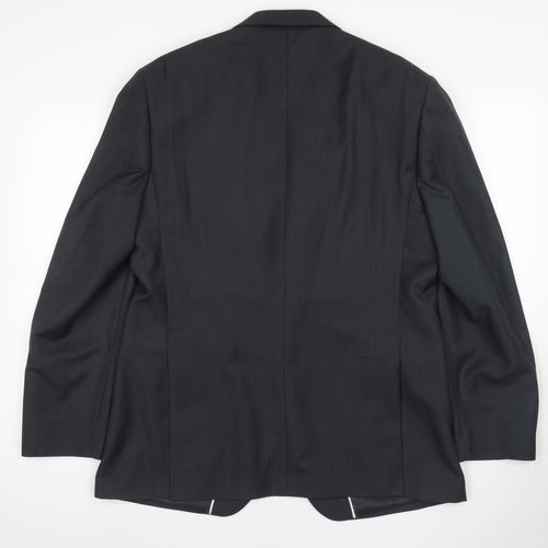 Dehavilland Men's Black Regular Fit Blazer, 42R
