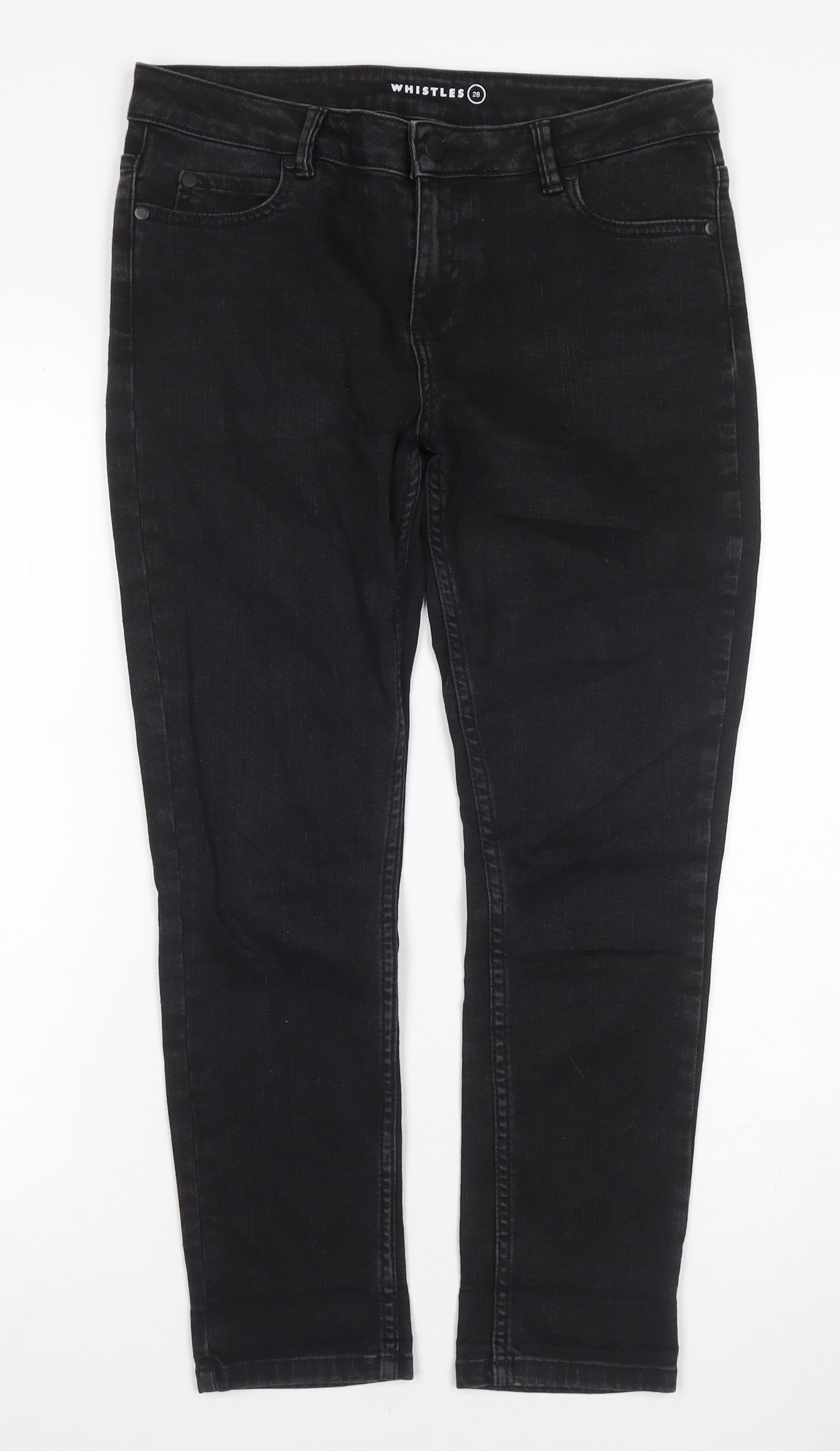 Whistles Women's Black Skinny Jeans, Size UK 0, Slim Fit