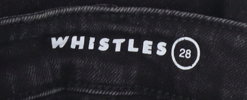 Whistles Women's Black Skinny Jeans, Size UK 0, Slim Fit