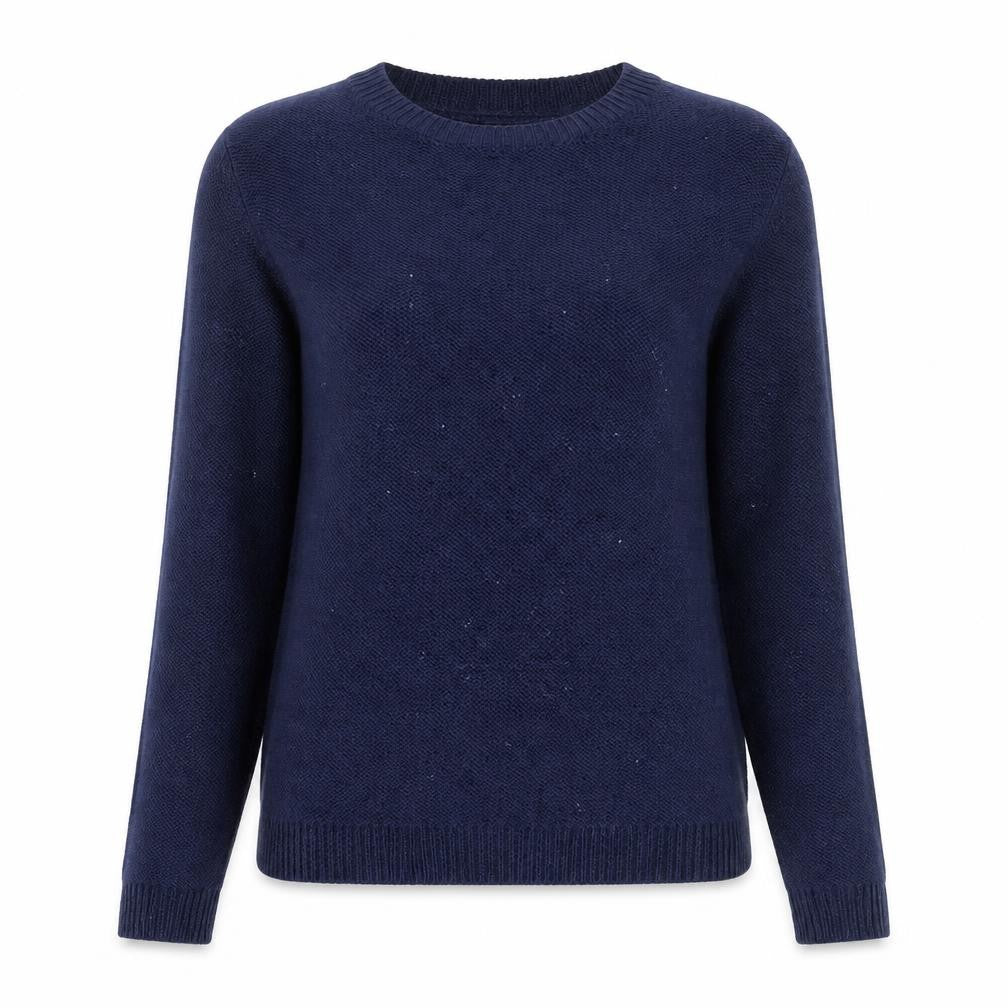 Front view of Laura Ashley Women's Blue Knit jumper, size 10