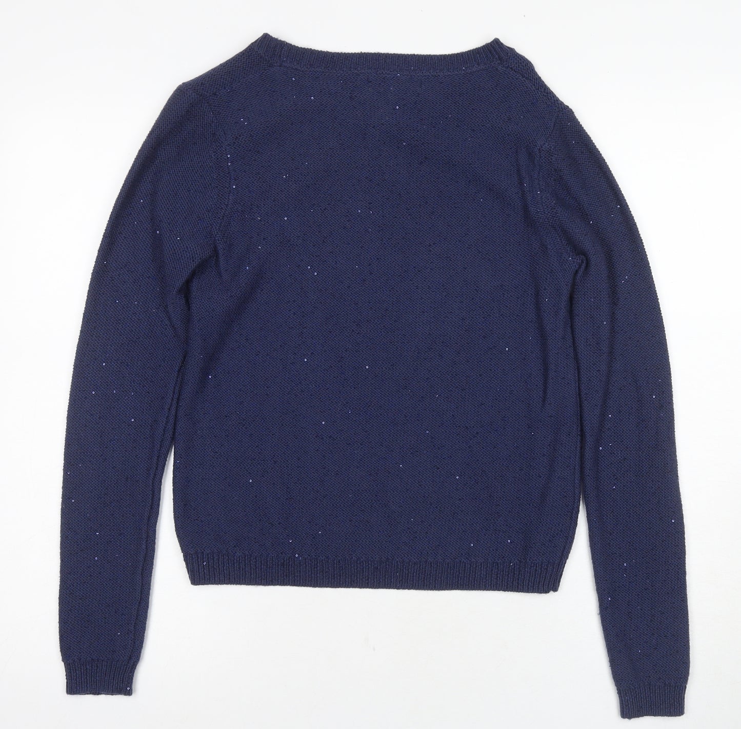 Laura Ashley Women's Blue Knit Pullover Jumper, Size 10