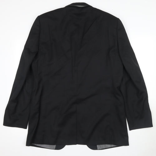 Pierre Cardin Men's Black Wool Tuxedo Blazer 42L