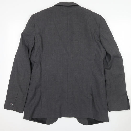 T.M. Lewin Grey Wool Blazer for Men, 42L