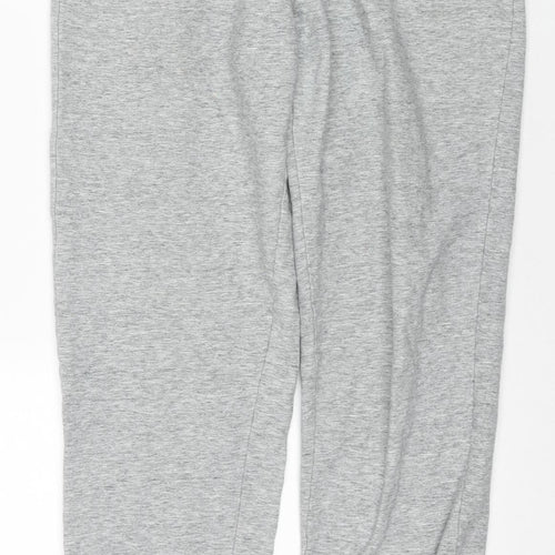 Champion Grey Jogger Trousers M Unisex Cotton Elastane