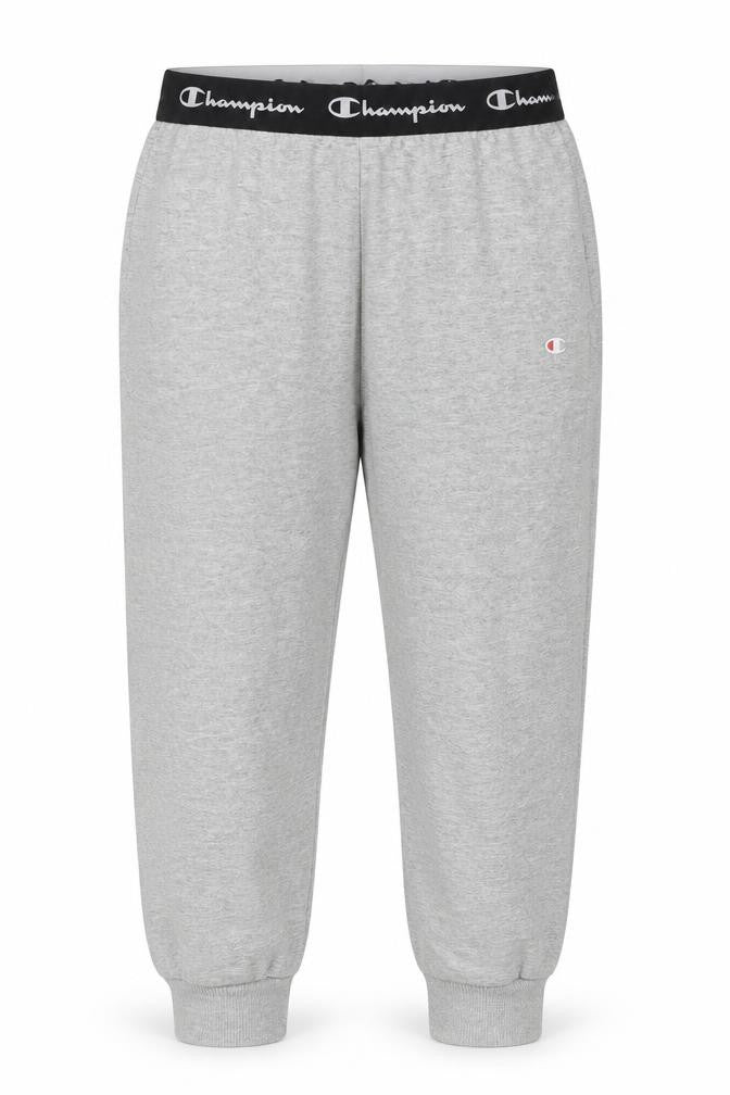 Front view of Champion Grey Jogger Trousers M unisex cotton elastane
