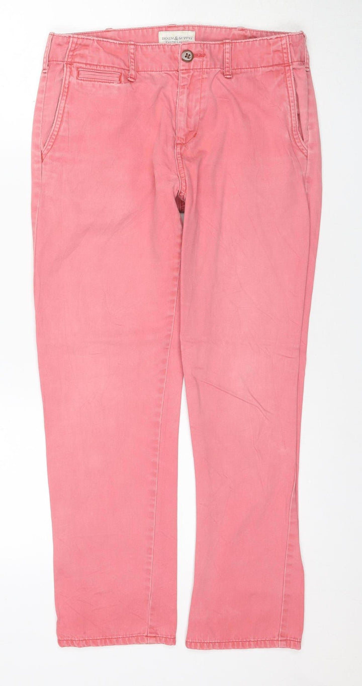 Ralph Lauren Women's Pink Straight Jeans Size 26