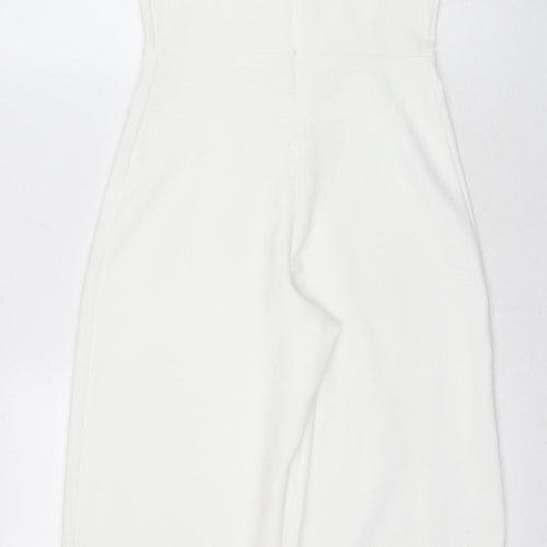 River Island Girls White Jumpsuit, Lace Detail, 11-12 Years