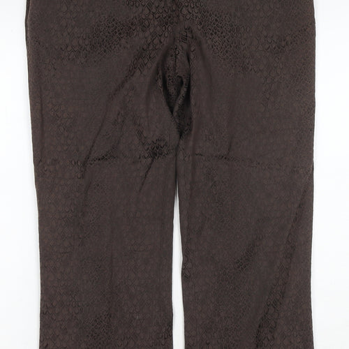 Jaeger Women’s Brown Animal Print Trousers - Size 12
