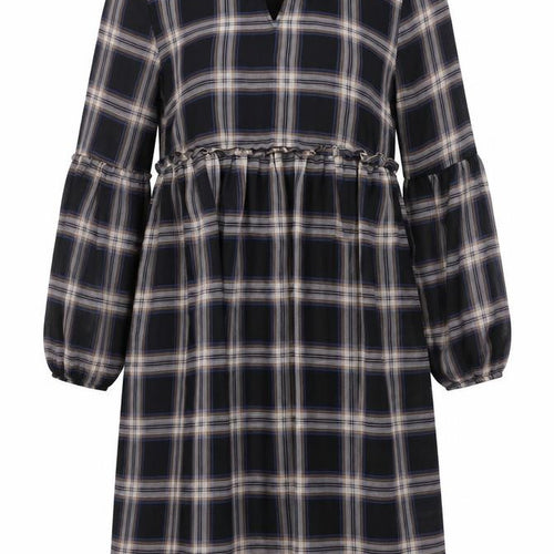 Jacqueline de Yong Women’s Black Plaid Shift Dress Size 10