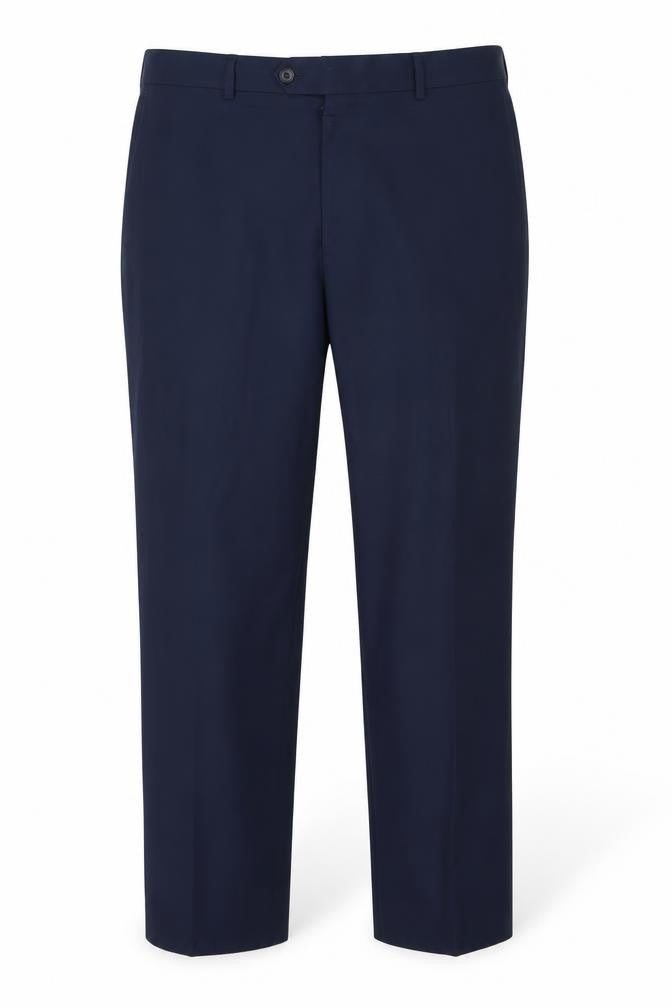 Front view of Moss Esq. Men's Blue Dress Pants, size 32, Regular Fit