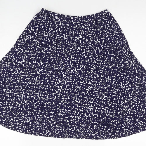 Joules Women’s Blue A-Line Skirt - 2XS, Viscose Blend