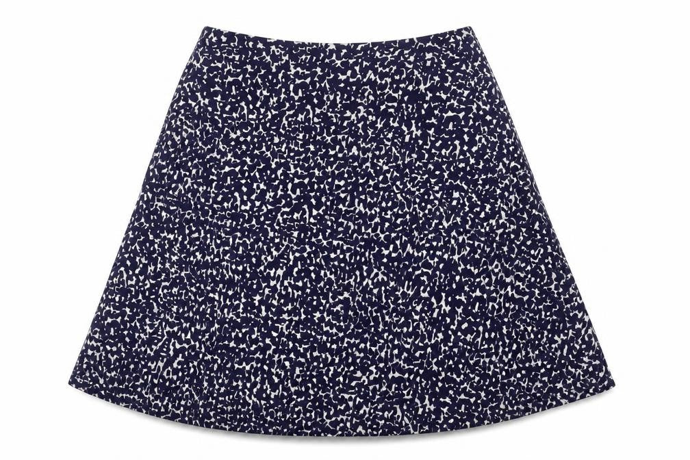 Joules Women’s Blue A-Line Skirt - 2XS, Viscose Blend