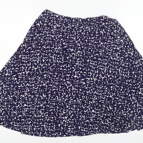 Joules Women’s Blue A-Line Skirt - 2XS, Viscose Blend