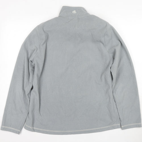 Craghoppers Women's Grey Size 12 1/4 Zip Fleece Sweatshirt