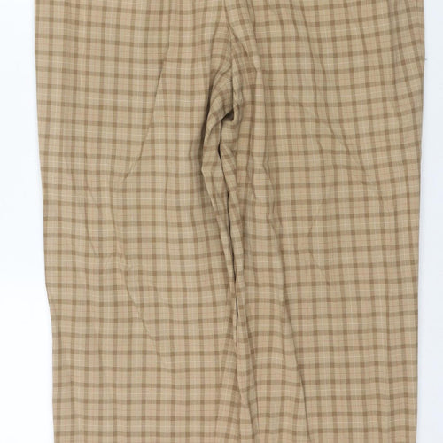 Country Rose Women's Beige Check Trousers Size 16
