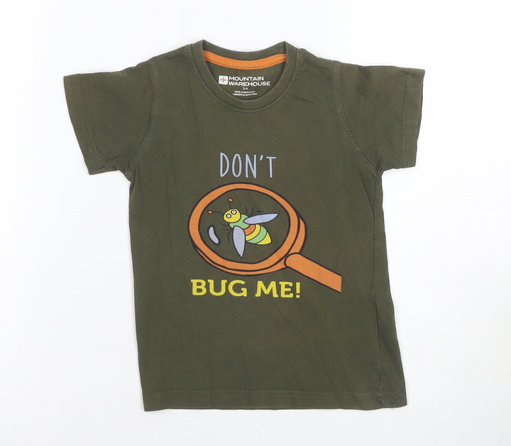 Mountain Warehouse Boys Green Graphic T-Shirt 3-4 Years