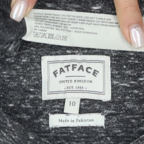 FatFace Women Grey Sweater, Size 10, Cotton Blend