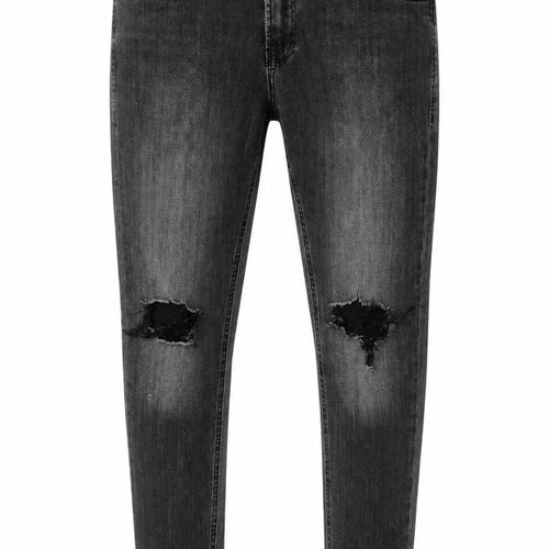 Jack & Jones Men's Black Distressed Jeans, Size 32
