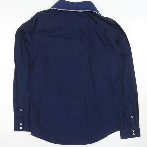 Thomas Nash Men's Blue Formal Dress Shirt S