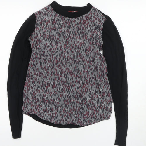 Desigual Women's Black Multicoloured Blouse M