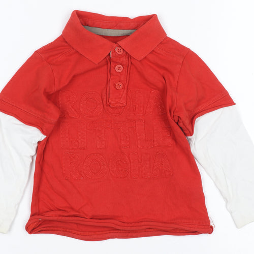 Designers Debenhams Baby Red Polo Shirt, 12-18 Months