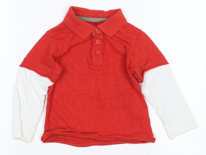 Designers Debenhams Baby Red Polo Shirt, 12-18 Months