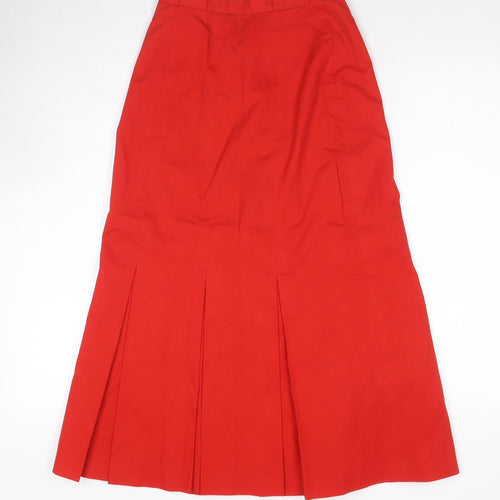 Viyella Women's Red Long Pencil Skirt Size 10