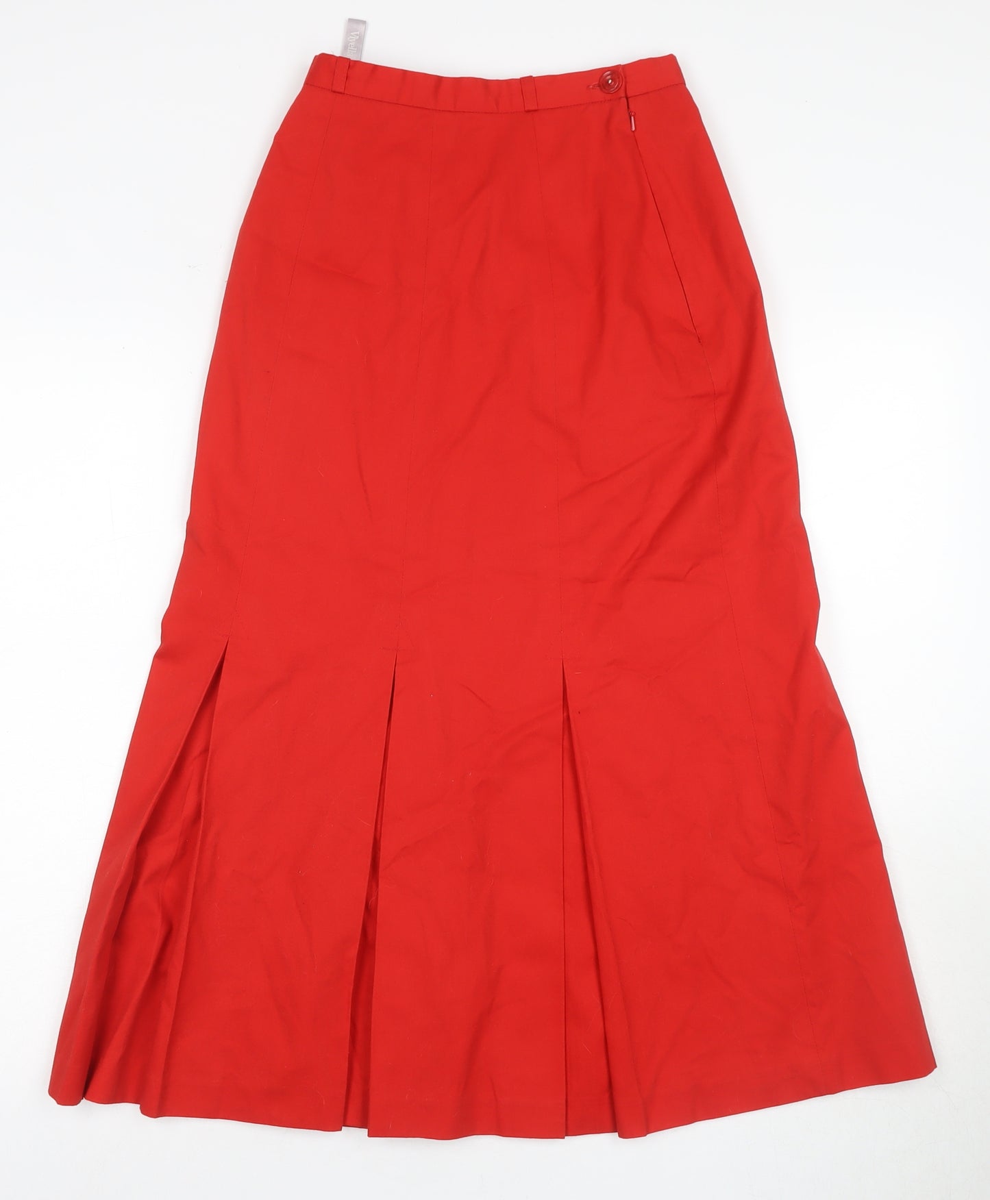 Viyella Women's Red Long Pencil Skirt Size 10