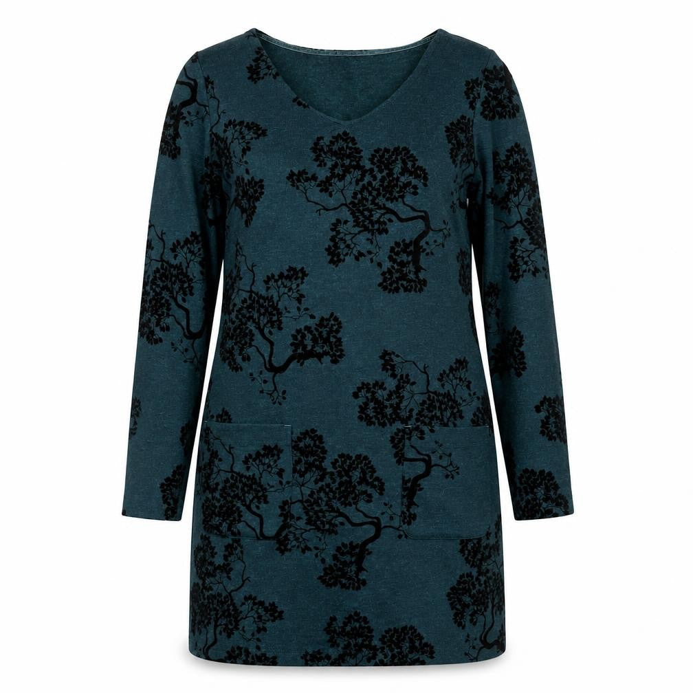Marks and Spencer Women's Green Floral Shift Dress Size 10