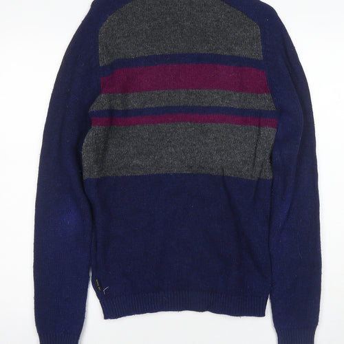 Ted Baker Unisex Multicoloured M Crew Neck Striped Jumper