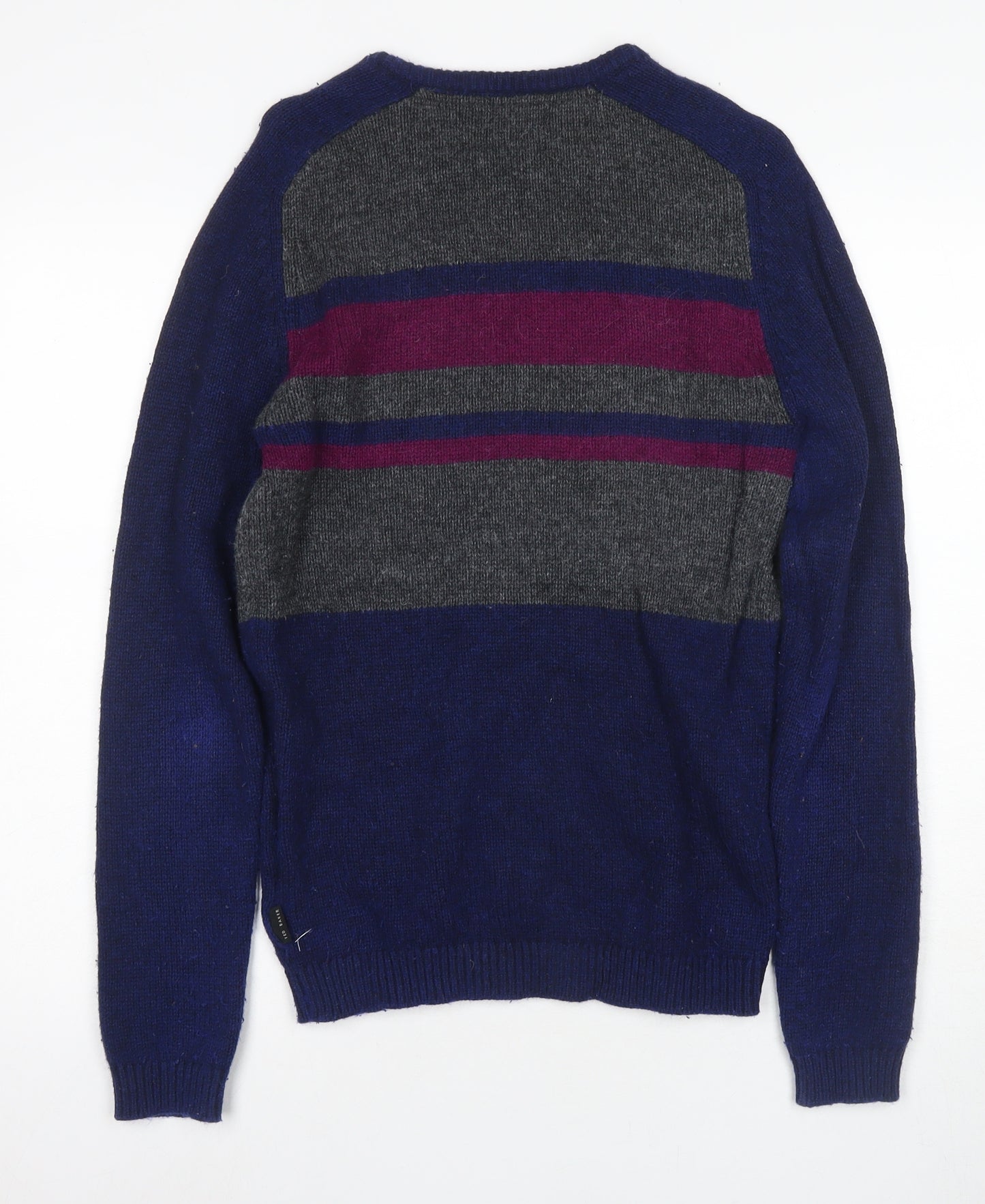 Ted Baker Unisex Multicoloured M Crew Neck Striped Jumper