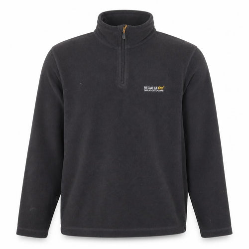 Regatta Men's Black 1/4 Zip Fleece Sweatshirt S