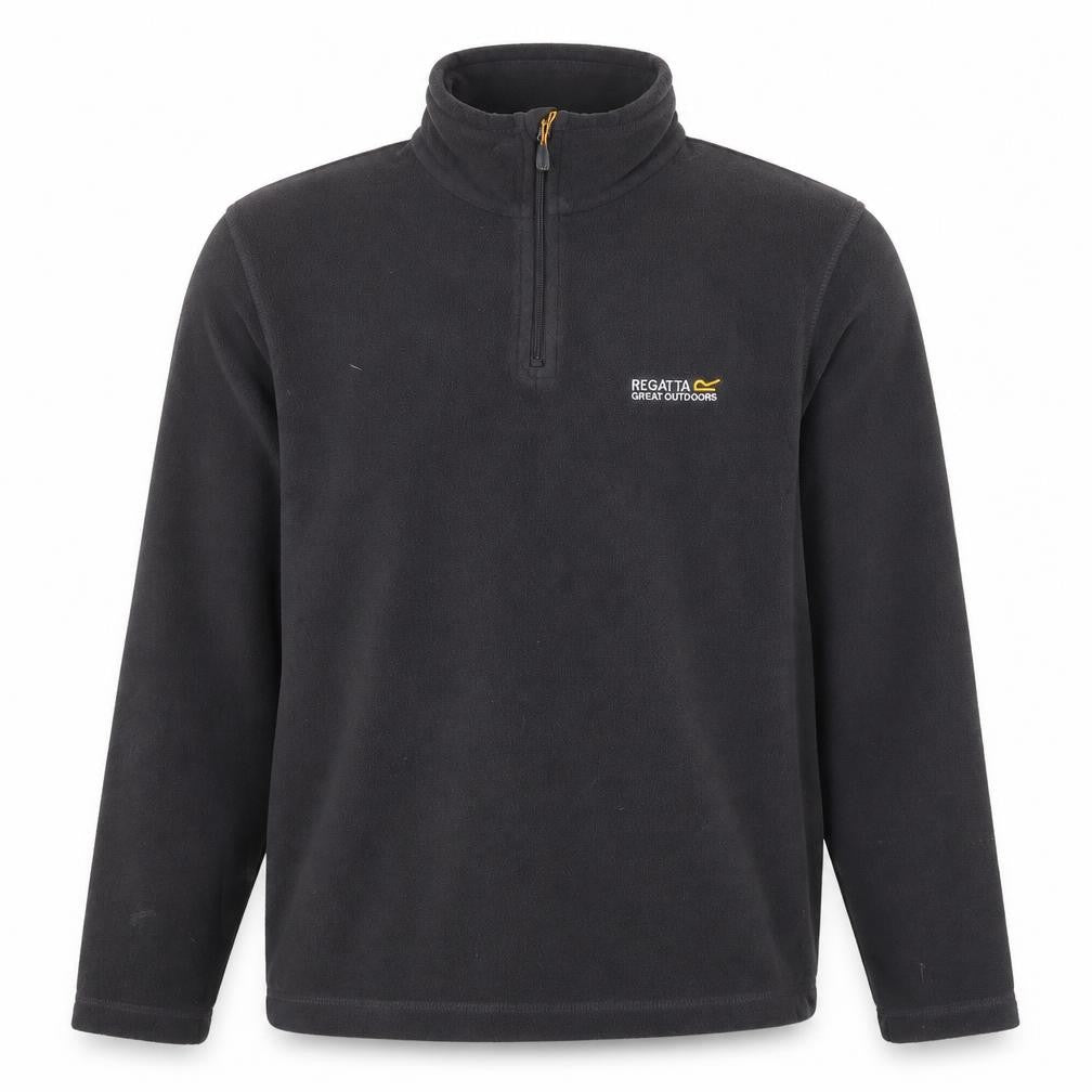 Regatta Men's Black 1/4 Zip Fleece Sweatshirt S