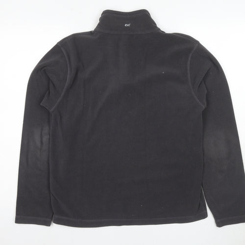 Regatta Men's Black 1/4 Zip Fleece Sweatshirt S
