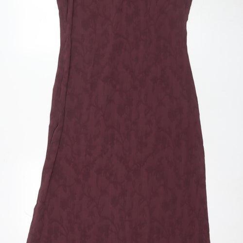 Laura Ashley Women's Purple Floral Midi Sheath Dress - Size 12