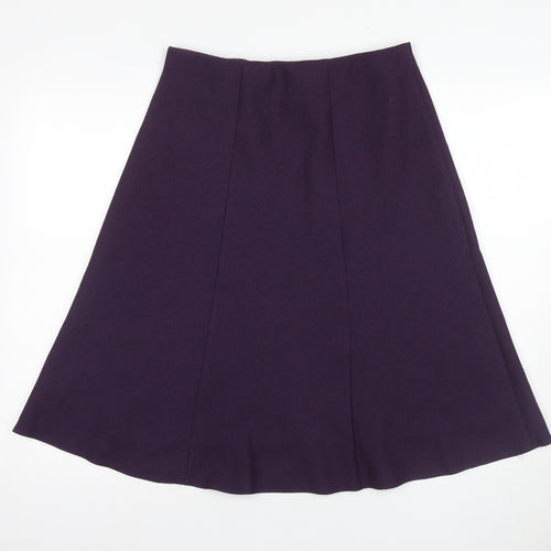 Honor Millburn Women's Purple A-Line Skirt, Size 12