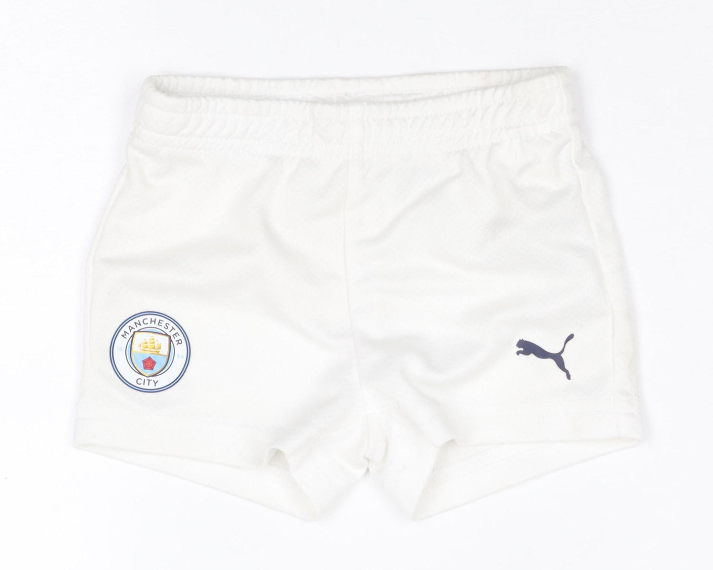 Puma White Unisex Baby Shorts 6-9 Months Sports Activewear