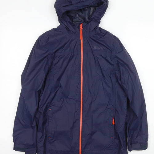 Mountain Warehouse Boys Blue Rain Coat 13 Years Waterproof