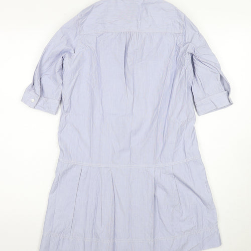 Comptoir des Cotonniers Women's Blue Shirt Dress Size 8