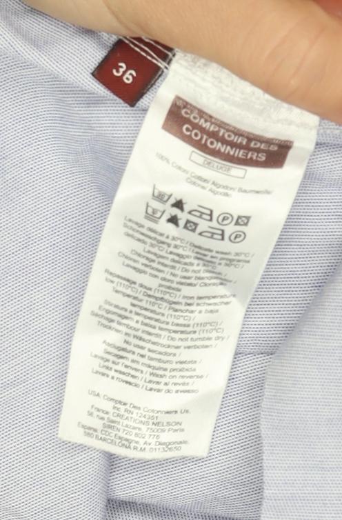 Comptoir des Cotonniers Women's Blue Shirt Dress Size 8