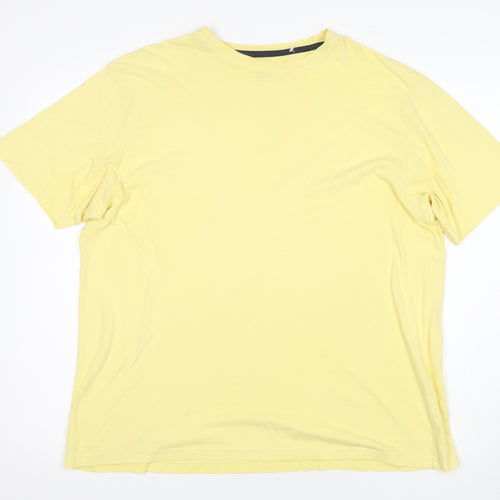 James Pringle Men's Yellow Cotton Crew Neck Tee L