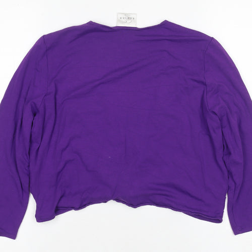Eastex Women's Purple Long Sleeve Blouse Size 10
