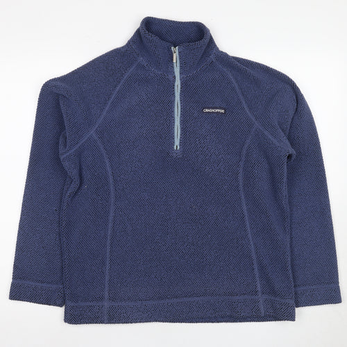 Craghoppers Men's Blue 1/2 Zip Fleece Hoodie M