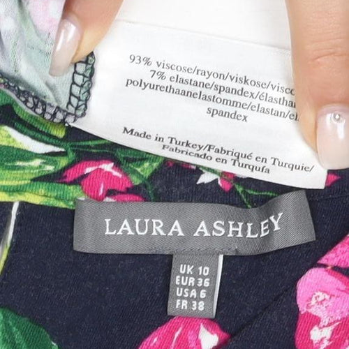 Laura Ashley Women's Floral Dress, Size 10, Multicoloured