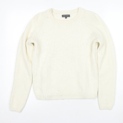 Pied A Terre Women's Ivory Knit Pullover Jumper Size 10